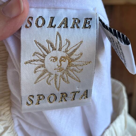 Solare Sporta Women's Champagne Vintage Joggers Track Pants Size XL 26" Waist - Picture 10 of 12